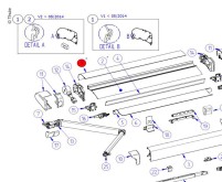 Gehäuseabdeckung Omnistor 6200 3.75m in Silber