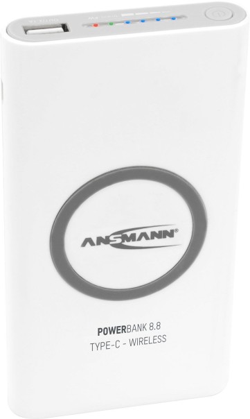 Ansmann Powerbank 8.8 Type-C - Wireless 8.000 mAh