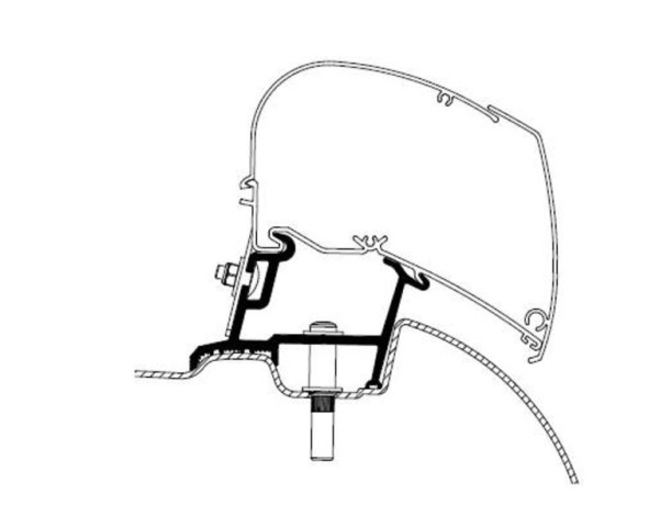 Thule Markisenadapter für Mercedes-Benz Sprinter ab 2007 und Volkswagen Crafter 2007-2016