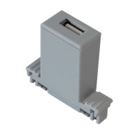 USB-Port für Stromschienensystem Silber und Schienensystem 832795/832796