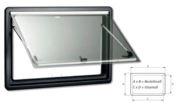 Dometic S4 Ausstellscheibe (500x500 mm)