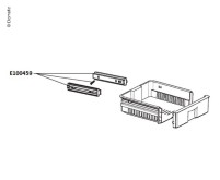 Halteleiste für Gemüseschale in Schublade E100457