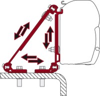 Adapterschiene für Fiamma Markise F45 - Universal Multi Adapter