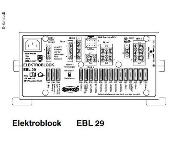 Elektronisches Batterieladegerät Schaudt EBL 29