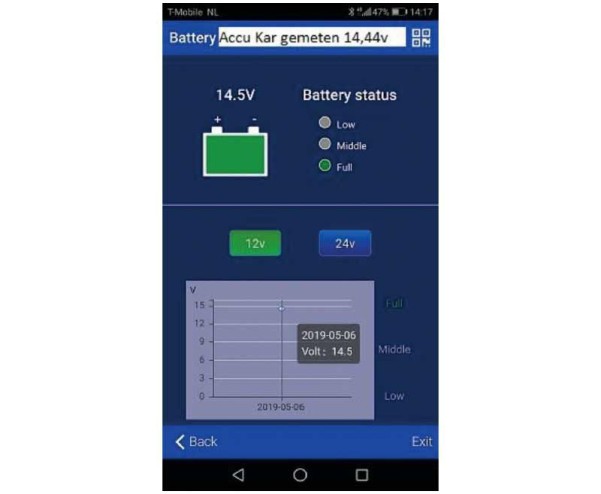 Bluetooth Batterie-Monitor Haba-Sense - Überwachung aller Batteriedaten per App