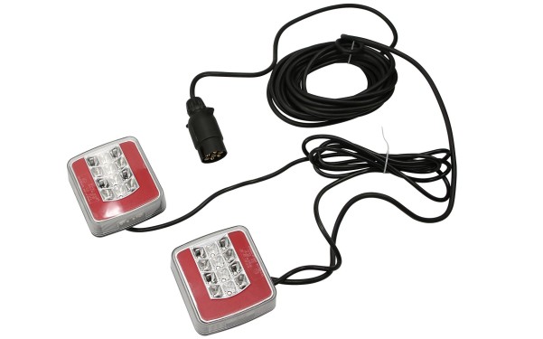 LED-Schlussleuchten-Set mit Magnet 12/24 V