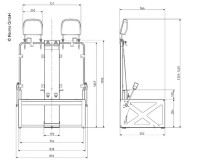 3-Punkt-Gurtbock 900mm