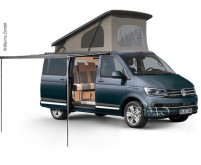 Thule Markise für VW T5/T6 mit Multirail Adapter und abnehmbarer Markise für langen Radstand, Gehäus