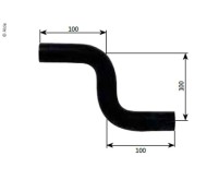 Gummi-Schutzmatte 100x100x100mm mit Bandklemmschellen