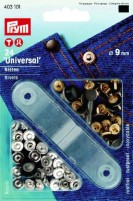 Rivets en laiton 9mm 24ST couleur argent