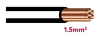 AYL Autolichtkab. 1.5mm schwarz-weiss