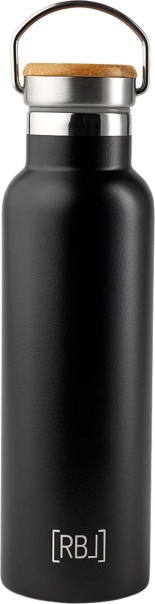 Rebel Outdoor Isolierflasche aus Edelstahl 600 ml schwarz