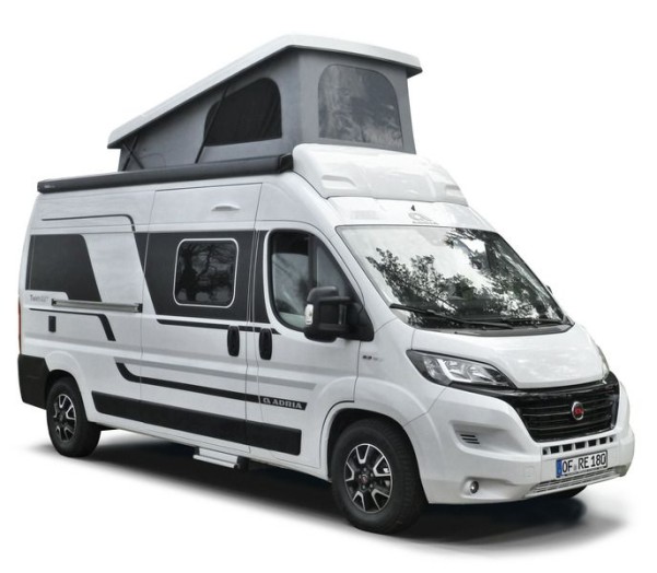 Schlafdach für Maxivan Ducato in Weiss mit Canvas Standard in Hellgrau und Gurt inklusive