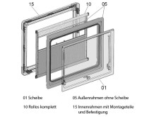 Verdunkelungsrollo 1450x600 in Weiss