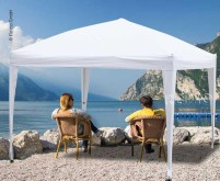 Paroi latérale pour Gazebo 90541, 3x3m, blanc