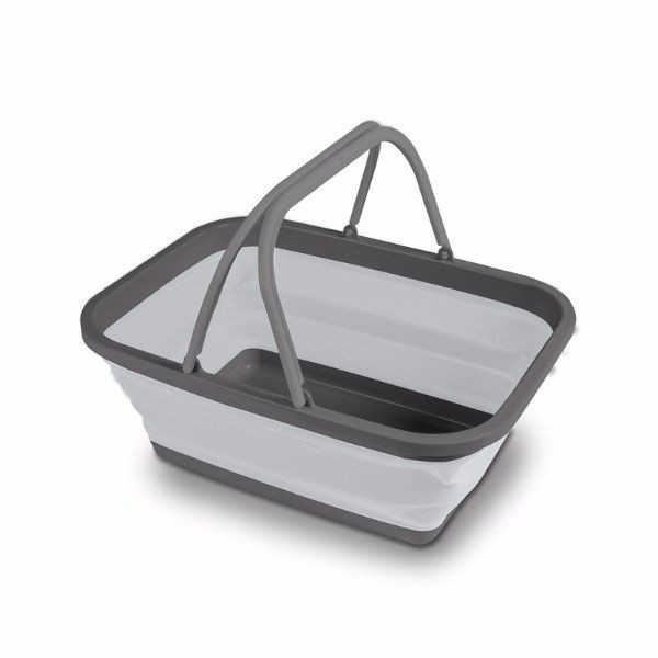 Medium Washing Basket Grey Kampa Collaps-Geschirr