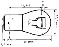 Jahn Glühlampe BAZ15d 12V 21/4W