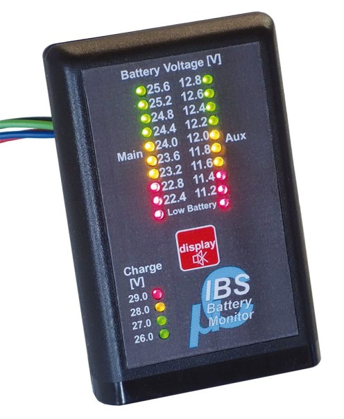 Doppelbatterie-Display 24V->12V