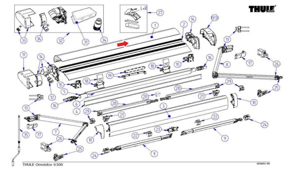 Thule Deckelgehäuse passend zu Omnistor 6300