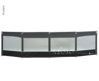 Brise-vent Linea, 460x110cm, granit/noir