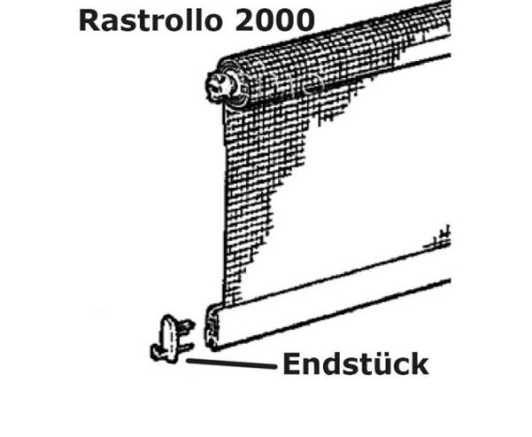 Dometic Rollo-Endstück für Rastrollo 2000/3000