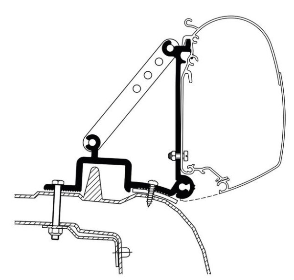 Thule Adapter für Renault Master 1998-2010 (3 Stück)