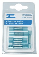 6 x DuraSeal Stossverbinder blau