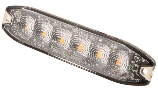 LED-Blitzleuchte gelb, ECE R65, 12/24V