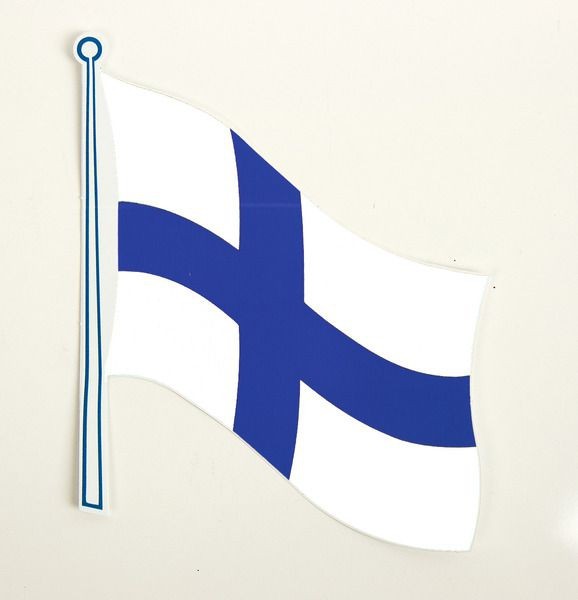 Länder Flaggenaufkleber Finnland 2er Pack