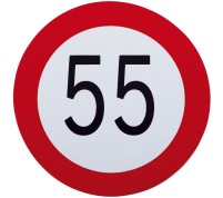 Geschwindigkeits-Begrenzungs-Schild 55 km/h