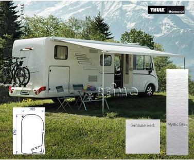 Markise Thule Omnistor 8000 230V weiss, 6m Tuch My