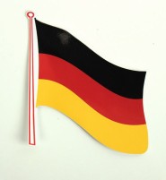 Flaggenaufkleber Deutschland 2er Pack, 145 x 125 m