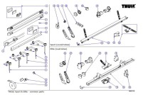 Thule Endkappen Elite-Schiene