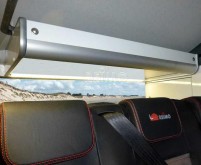 Dachhängeschrank für Volkswagen T6/5 mit Reimo-Schlafdach in Hochglanz Weiss HPL-Schichtstoff