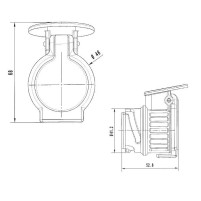 Super-Mini-Adapter DIN - ISO 172 von 13 polig auf 7 polig