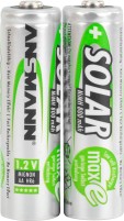 Ansmann Solar Mignon AA 800 mAh NiMH Akkubatterie Wiederaufladbar (2er Pack)‌