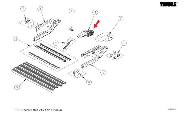 Thule Motor pasend zu Single Step V10 / V15