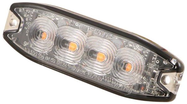 LED-Blitzleuchte gelb, ECE R65, 12/24V