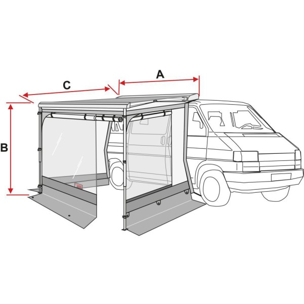 Fiamma Room F40Van Premium auvent pour auvent F40