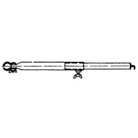Dachstange Alu 28/220-300cm mit Haken und Rohrschelle