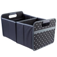 meori folding box Classic Lava Black with dots Larg