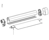 Thule Markisenwalze / Tuchrolle für Markise Omnistor 5102 / VW 2,6 Meter - Thule Ersatzteilnummer 15