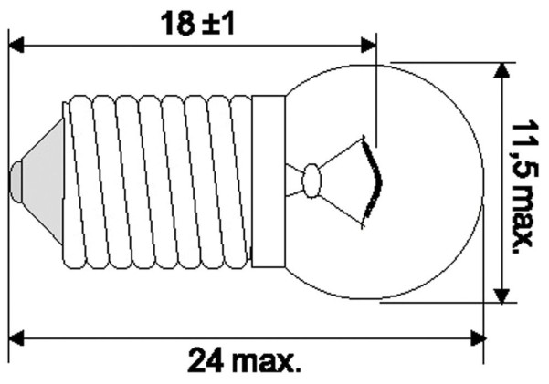 Jahn Glühlampe Fahrrad E10 6V 0.6W