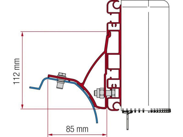 Markisen- und Adapter-Kit für Renault Trafic ab 2015