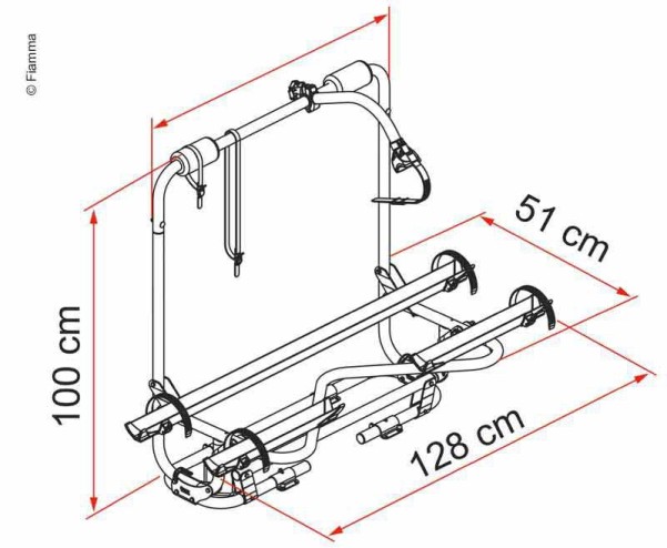 Caravan Deichselträger XL A Pro für bis zu 3 Fahrräder