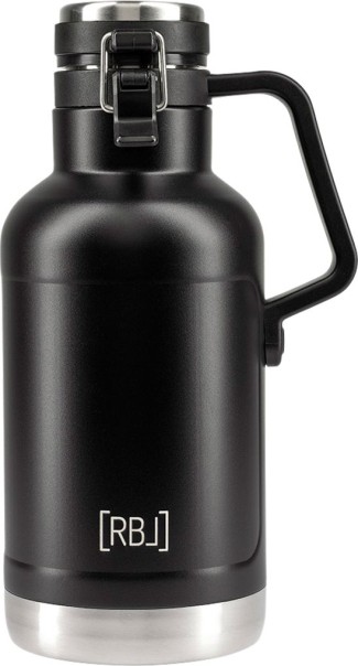 Rebel Outdoor Isolierflasche aus doppelwandigem Edelstahl 1900 ml schwarz