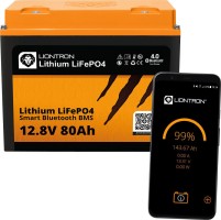 Liontron LiFePO4 Smart Bluetooth BMS Lithium-Batterie 12,8 V / 80 Ah