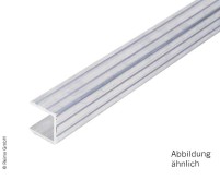 Aluminium U-Profil Kantenschutz für Möbelbauplatten - 15mm x 1.12m