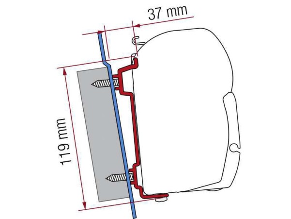 Fiamma F45/F70 Adapter