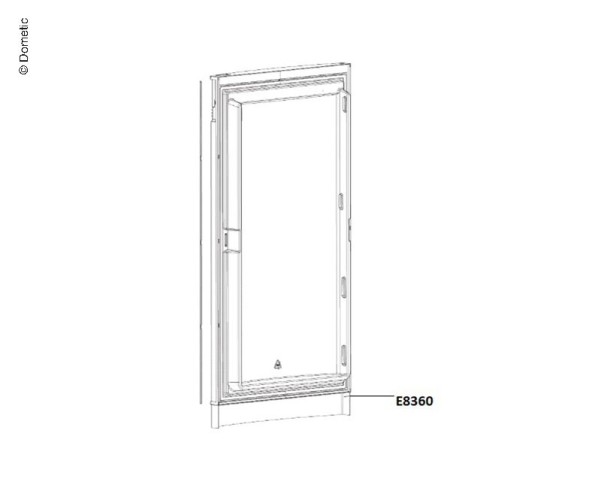 Dekorplatte für RMD85XX in der Grösse 507x907.5mm